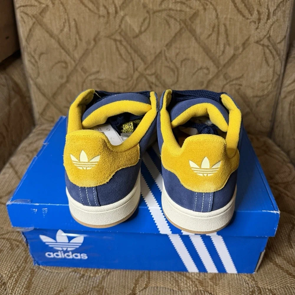 Mens Size 7 Adidas Campus 00s J Indigo Gold Casual Sneaker JS3540‎ NEW